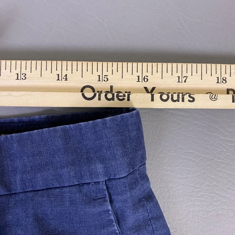 Banana Republic Core Temp Pants Men's 32x36 Slim Straight‎ NonIron Navy Blue *